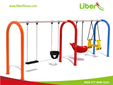 Plastic Swing For Toddlers In  Baby Rompers