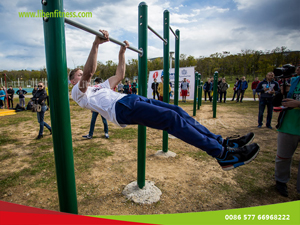 Successful project for outdoor fitness station in Russia