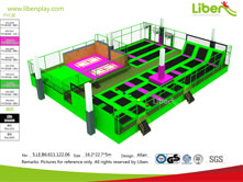 What are the main costs involved in opening an indoor trampoline park?