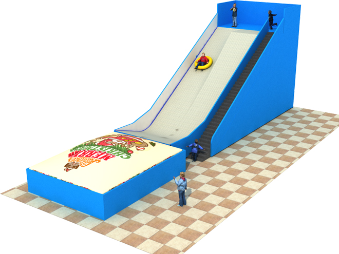 Extreme Exciting Custom Made Donut Drop Slides for indoor Amusement Park 