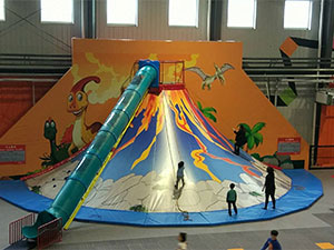 Indoor Volcano Slide